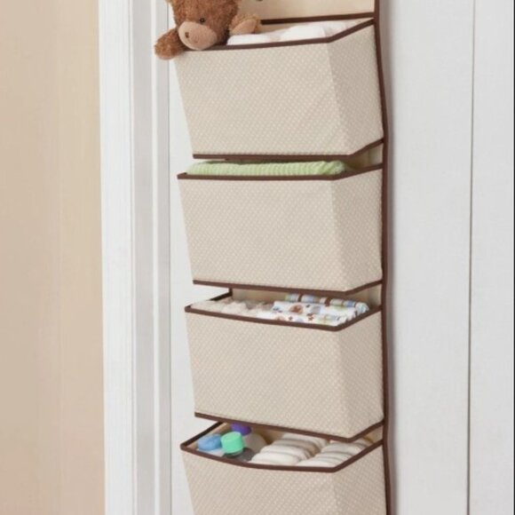 Mesh Over Door Storage Organizer Hanging Closet Shelf Bag Shelves Toys Children - Picture 2 of 2